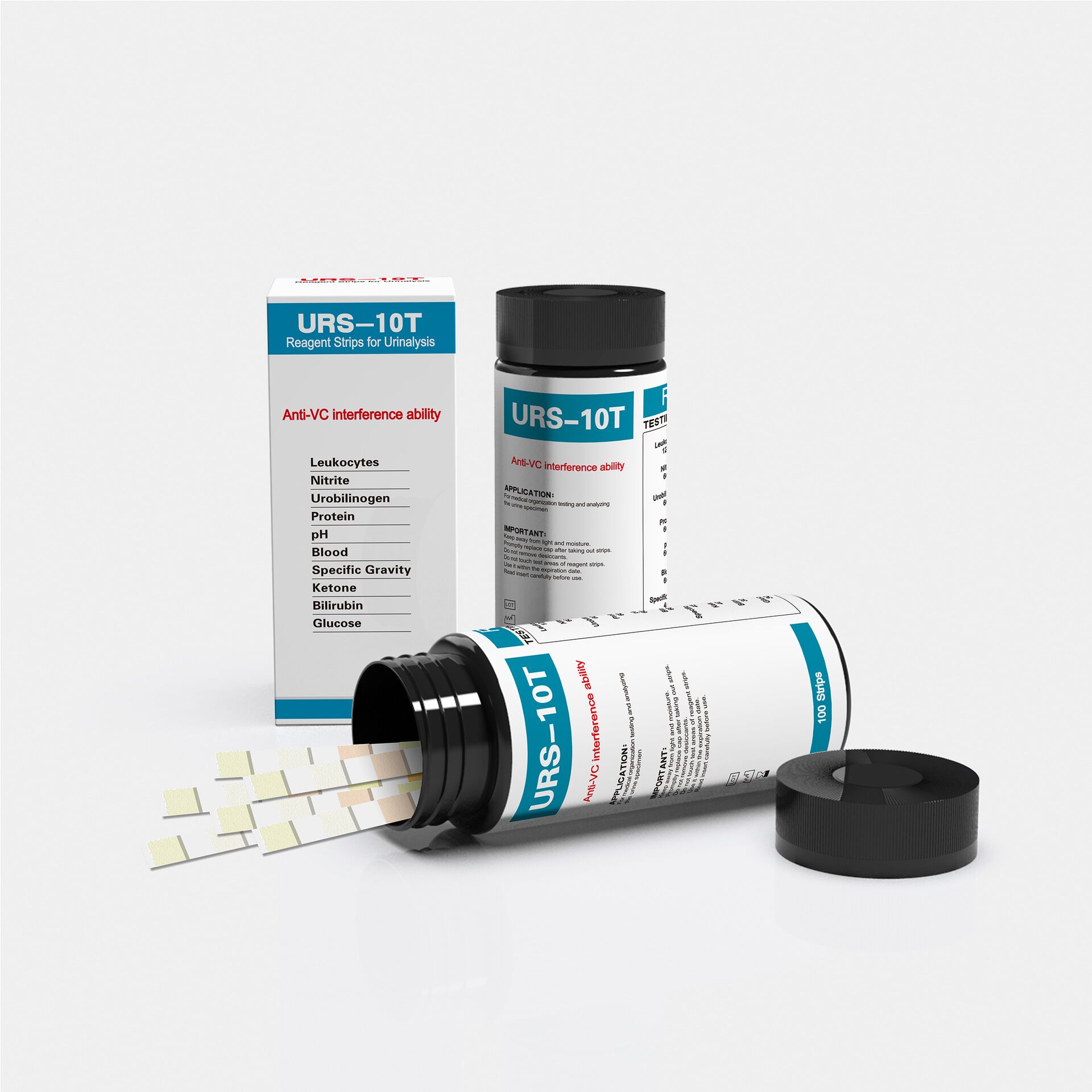 Urinalysis Reagent Strip - URS-10T Paski testowe do moczu 10-warmowe