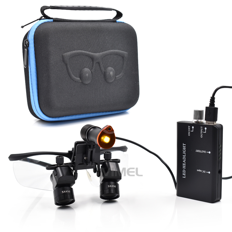 Led Medical Headlight - Przenośne medyczne/lustrowe/laryngologiczne lupy chirurgiczne z lampą